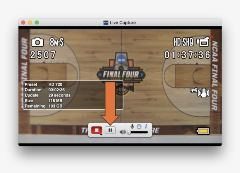 The Pause Button Should Not Be Excessively Used Or - 2017 Official Ncaa Final Four March Madness Basketball, transparent png #3832186