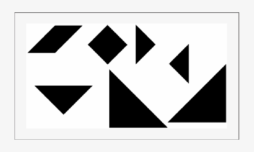 Tangram Pieces - - Tangram Pieces, transparent png #3832642