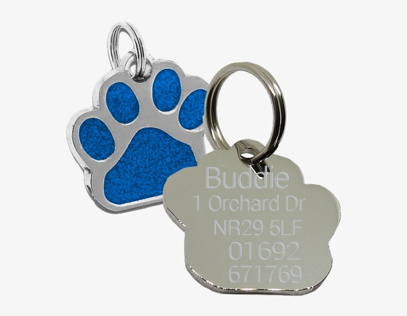 Paw Print Dog Tag, transparent png #3832885