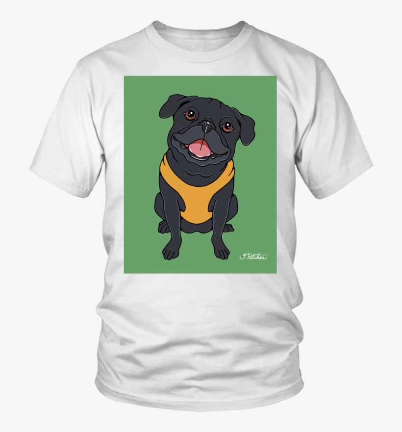 Black Pug Dog T-shirt - Friends Dont Lie Sweatshirt, transparent png #3832937