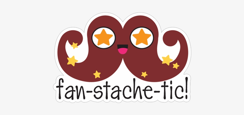Fan Stache Tic Mustache - Illustration, transparent png #3833323