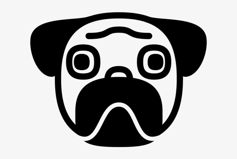 Black Pug Png, transparent png #3833507