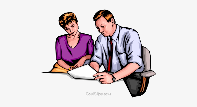 Man & Woman Working Royalty Free Vector Clip Art Illustration - Standard In Software Engineering, transparent png #3833747
