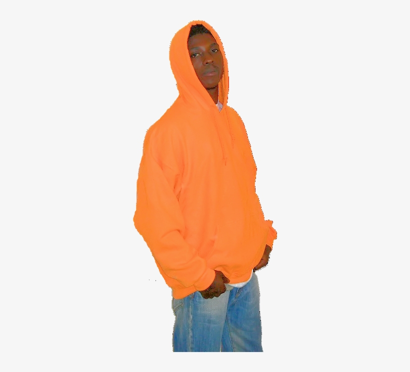 gildan safety orange hoodie
