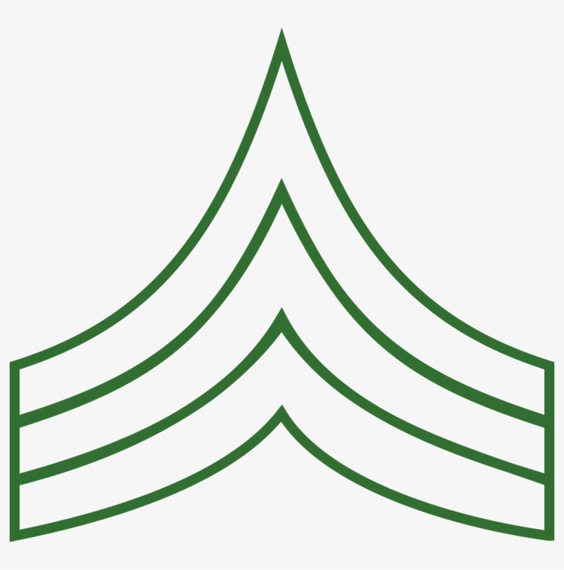 Military Rank United States Army Enlisted Rank Insignia - Patente De Sargento, transparent png #3834342