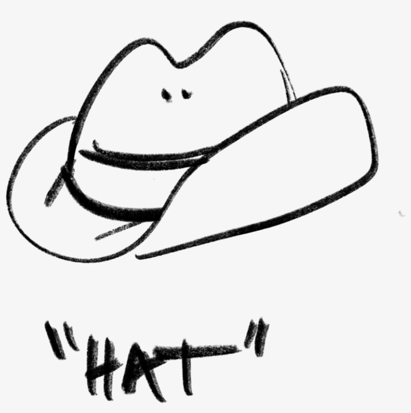 Hat - Drawing, transparent png #3834464