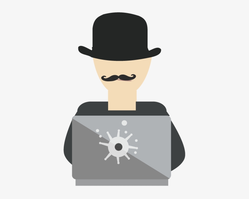 Black Hat Hacker Elements All Work Together To Create - Black Hat, transparent png #3834562