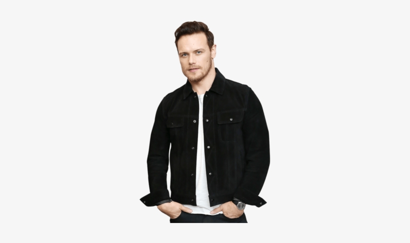 Outlander's Sam Heughan On Jamie's Much-anticipated - 【チャンピオン公式】リバースウィーブ(青タグ)ジップスウェットパーカー(11.5oz) 18fw リバースウィーブ, transparent png #3834747