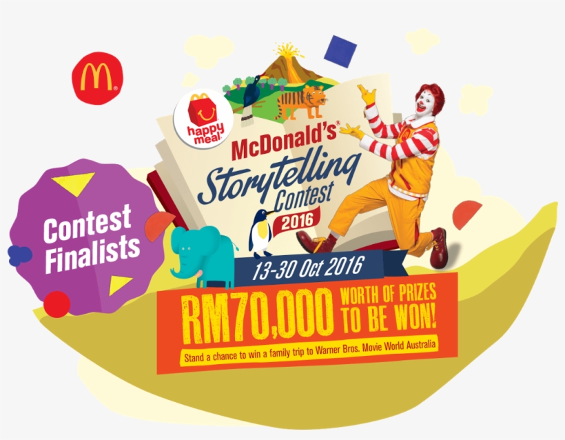 Recently, I Participated In The Mc Donald's Story Telling - Illustration, transparent png #3834910