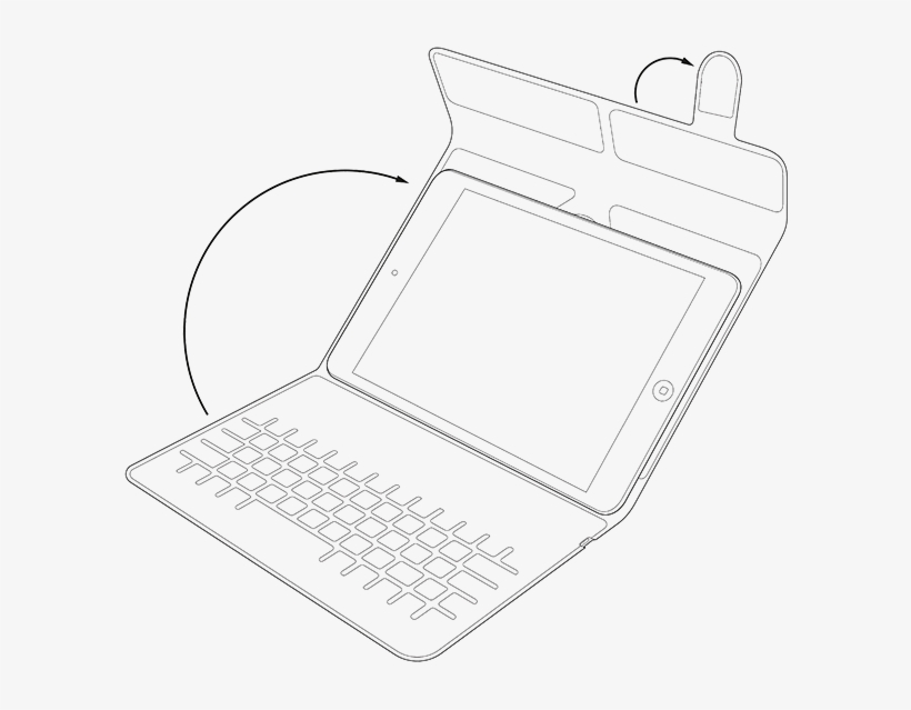 Universal Tablet Stand Product Drawing 1 - Illustration, transparent png #3835191
