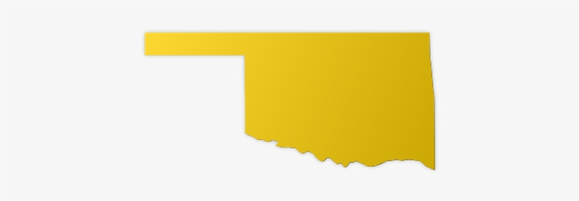 Oklahoma Map Outline Image - Oklahoma, transparent png #3835472