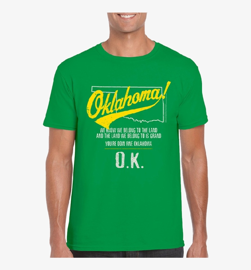 Oklahoma Unisex Irish Green Tee- Map Outline - American Peace | Us | Stars | Banners | Red | White, transparent png #3835500