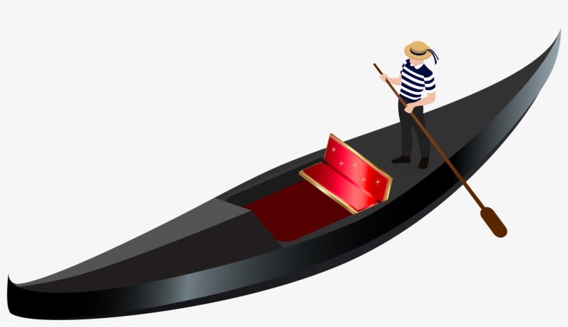 Canoe Clipart Transparent Background - Gondola Png, transparent png #3835566