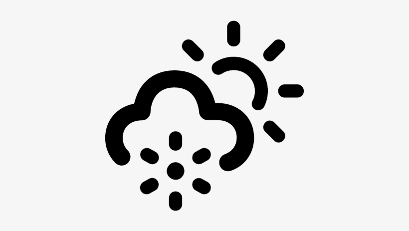 Snow Cloud Vector - Rain Winter Icon, transparent png #3835598