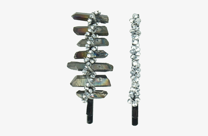 Pink Pewter Yvette Rock Bobby Pin - Chain, transparent png #3836605