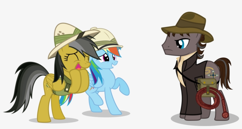 Vector-brony, Crossover, Daring Do, Excited, Fan, Fangirl, - Indiana Jones And Daring Do, transparent png #3836867