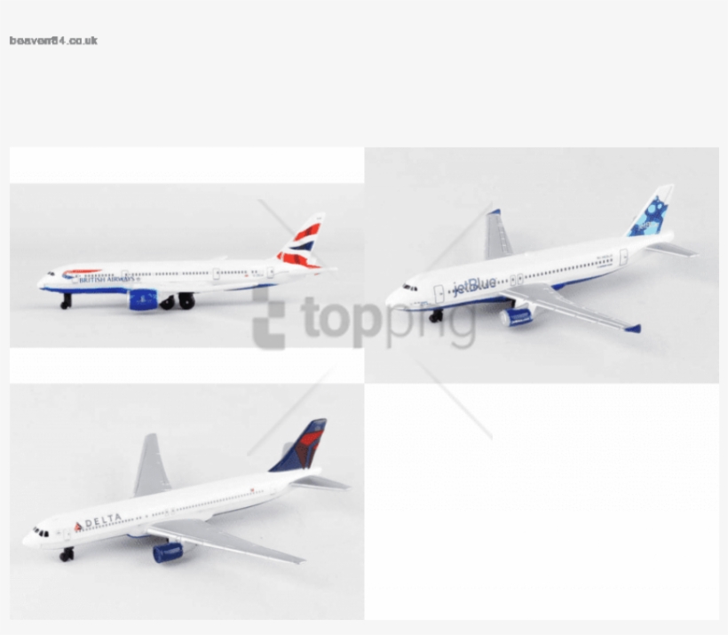 The Best Deal Online British Airways Jetblue Delta - Daron Ups, Jetblue Airlines Diecast Airplane Package, transparent png #3837512