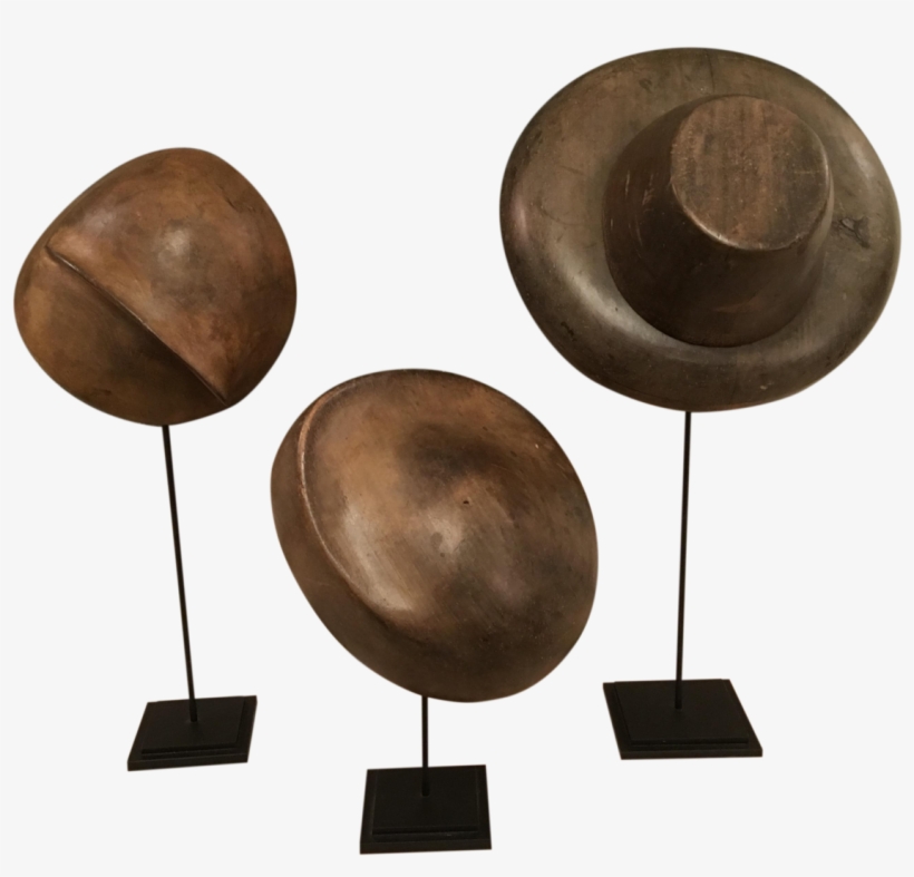Set Of 3 French Millinary Hat Molds - Circle, transparent png #3837957