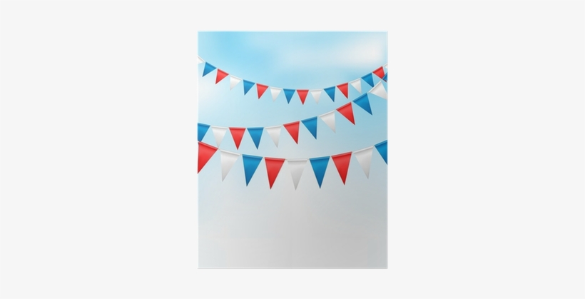 Holiday Background With Birthday Flags - Birthday, transparent png #3838104