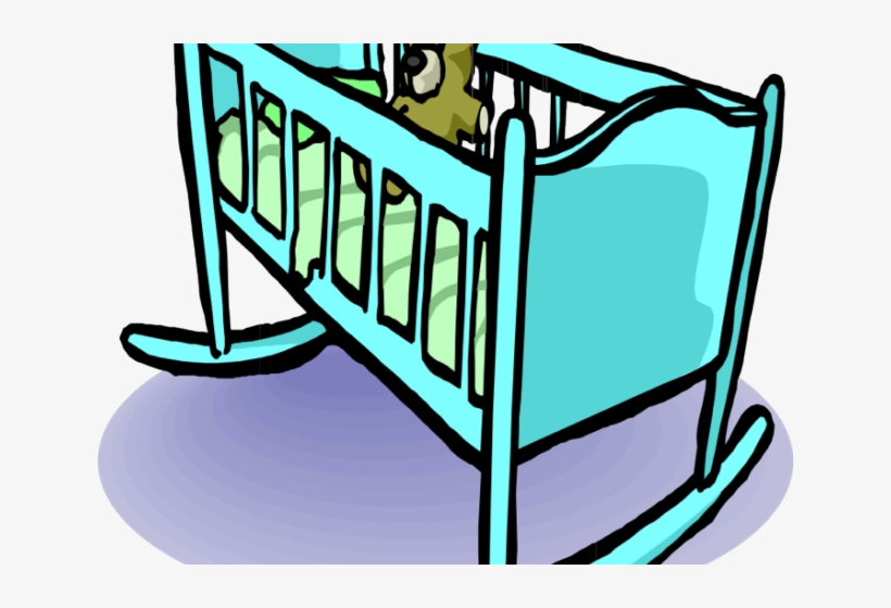 Cartoon Pictures Of Baby Stuff - Baby Cradle Clip Art, transparent png #3838429