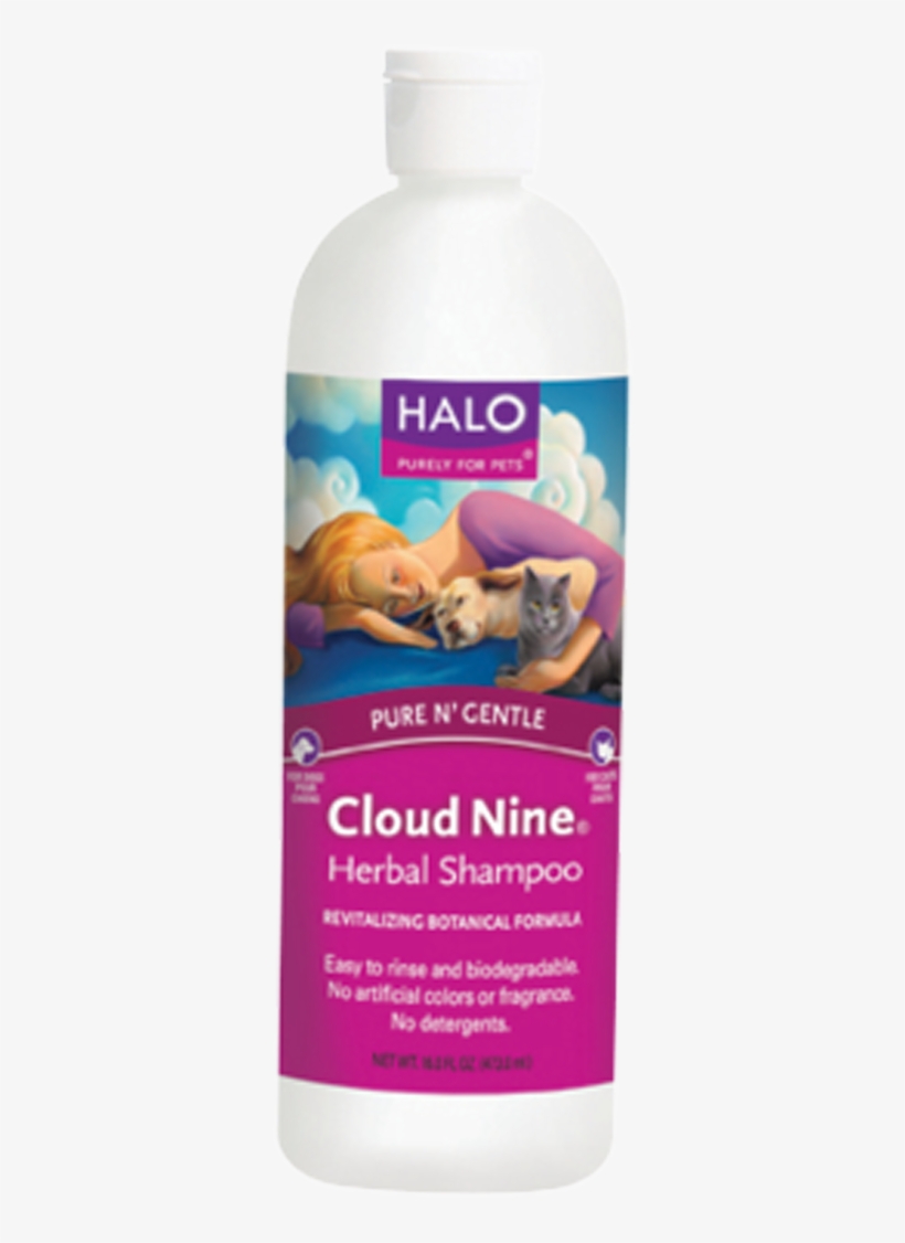 Halo Cloud Nine<span Class='reg'>®</span> - Halo Cloud Nine Herbal Shampoo - 16 Oz, transparent png #3839802