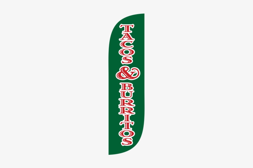5ft Tacos & Burritos Feather Flag X Stand Pole Set - Tacos Burritos Feather Flag, transparent png #3839954