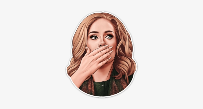 Ничего Себе Adele Адель Караул - Adele Стикеры, transparent png #3840905