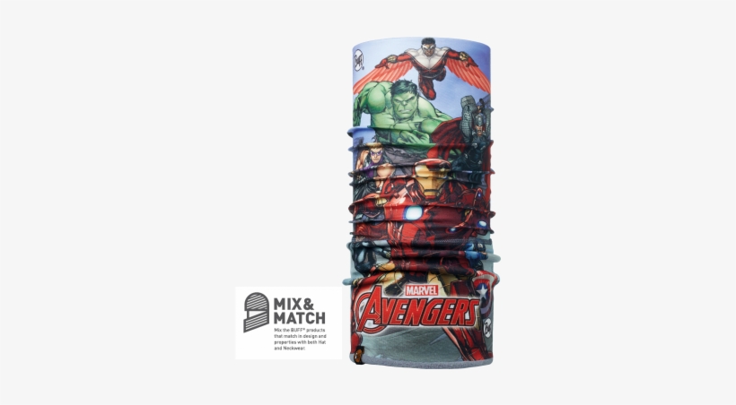 Buff Avengers Assemble Junior Polar Buff Neck Warmer, transparent png #3842019