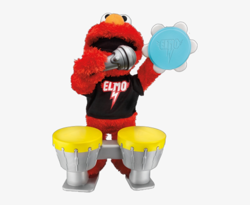 Sesame Street Let's Rock Elmo Plush - Sesame Street Let's Rock! Elmo With Bonus Guitar, transparent png #3842217