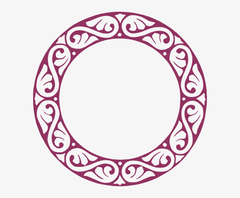 Circle Clipart Scroll - Circle Photo Frame Png, transparent png #3842431