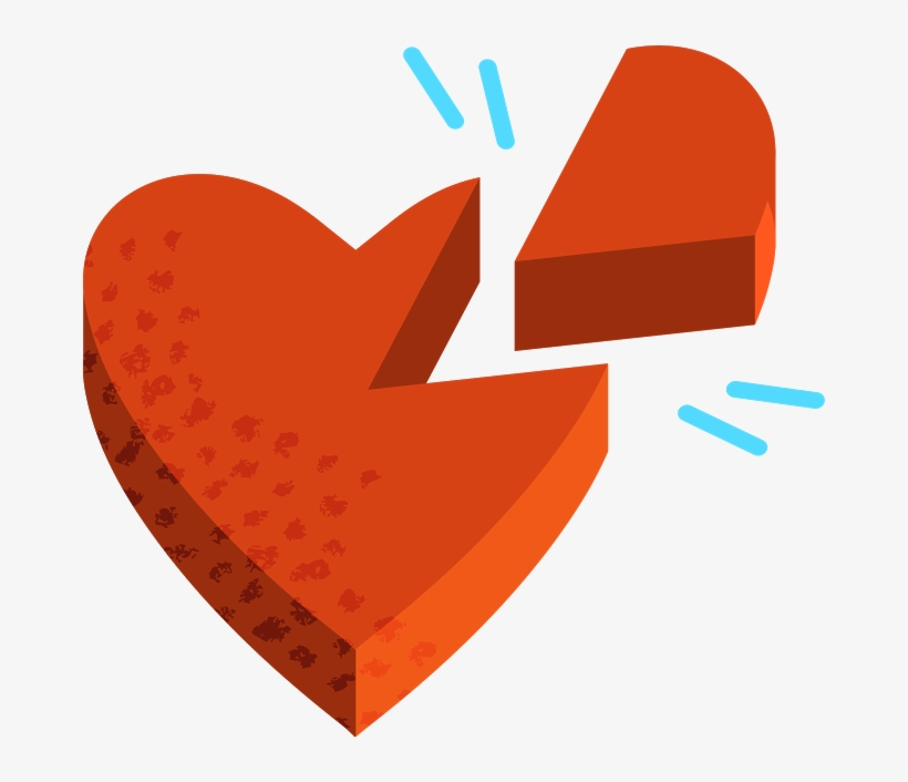 Broken Heart Piece Illustration, transparent png #3842938