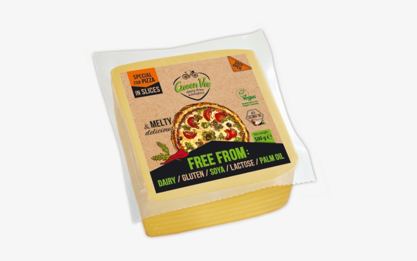 Vegan Dairy-free Special Flavour For Pizza Cheese Flavour - Greenvie Foods Greenvie Gouda Geschmack Geräuchert, transparent png #3843555
