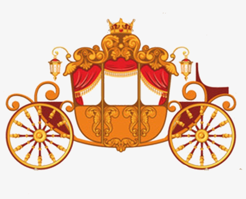 Orange Pumpkin Clipart Vintage - Cartoon Royal Carriage, transparent png #3843743