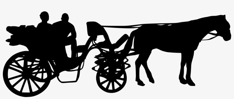 6 Horse And Carriage Silhouette Png Transparent - Horse, transparent png #3843869