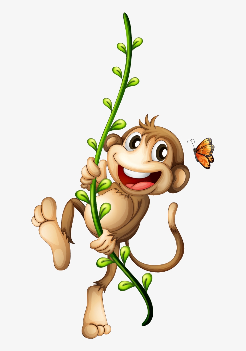 Demo - Monkey On A Vine, transparent png #3844458