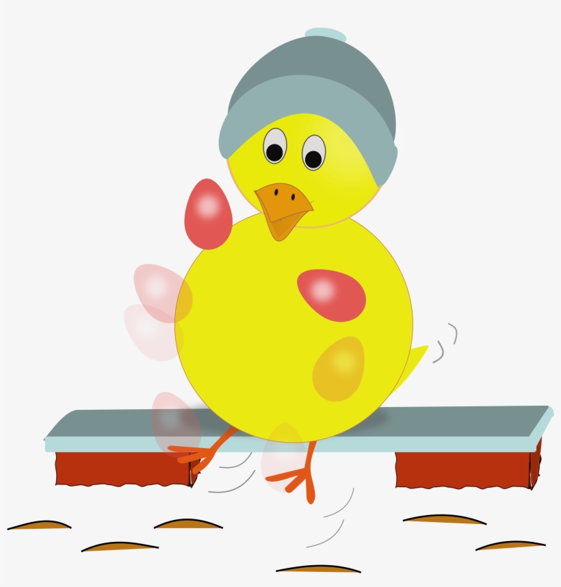 Easter Chick Kicking Eggs Svg Clip Arts 600 X 599 Px, transparent png #3844611