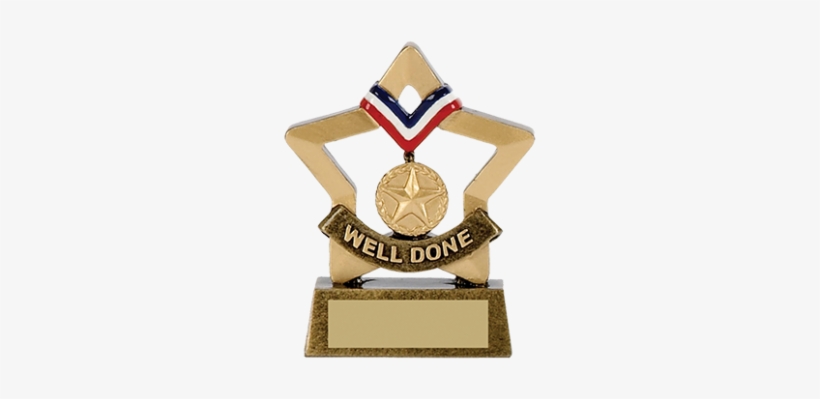 Mini Star Trophy Award - Silver Medal, transparent png #3844966