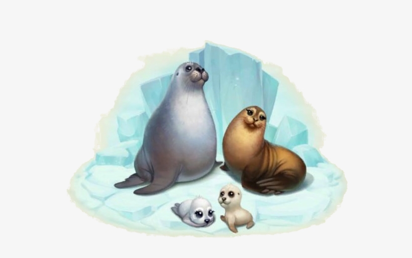 Seal Family - Seal Township, transparent png #3845131