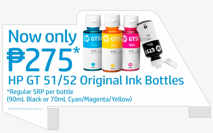 hp gt52 cyan ink bottle