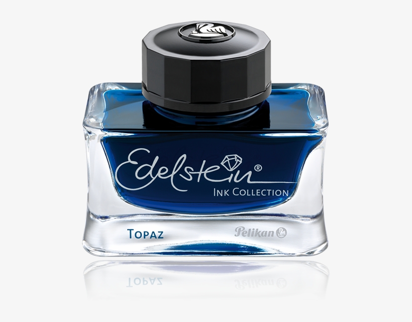 Edelstein® Ink Topaz - Edelstein Ink 50ml Topaz Blue By Pelikan, transparent png #3845588
