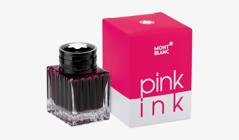 Mon Blanc Pink Ink Ink Bottle 30ml - Montblanc Lucky Orange Special Edition Ink Bottle, transparent png #3845851