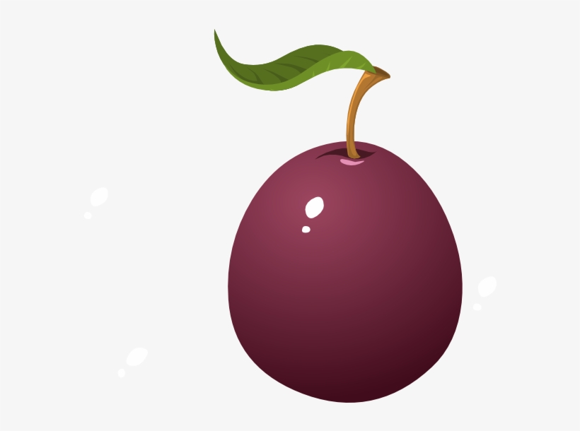 Small - Plum Svg, transparent png #3845882
