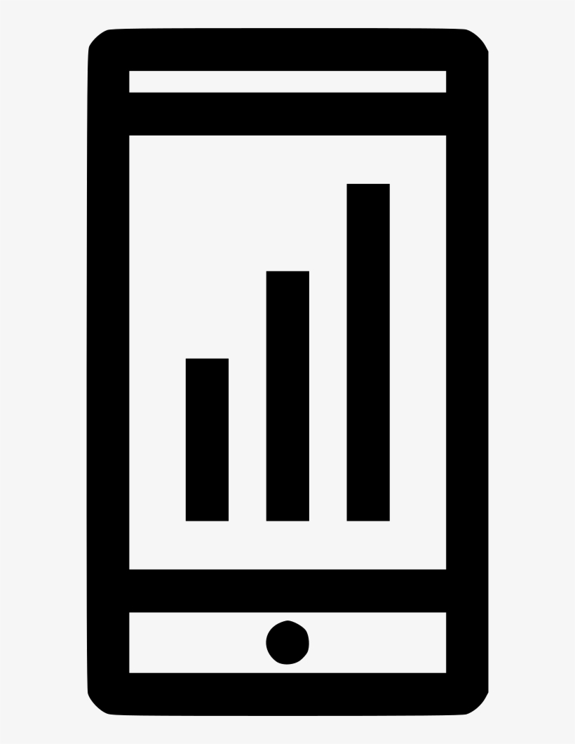 Cell Phone Mobile Bars Svg Png Icon Free Download - Monochrome, transparent png #3846033