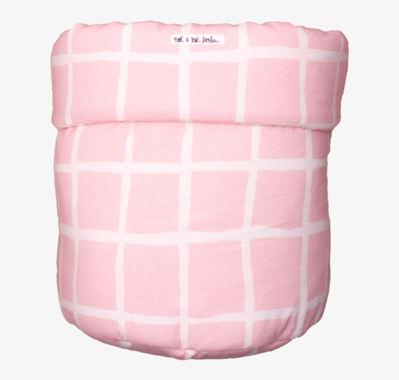 Storage Basket M - Noé&zoë Storage Basket 35 X 48 Cm, Rose Grid -, transparent png #3846977