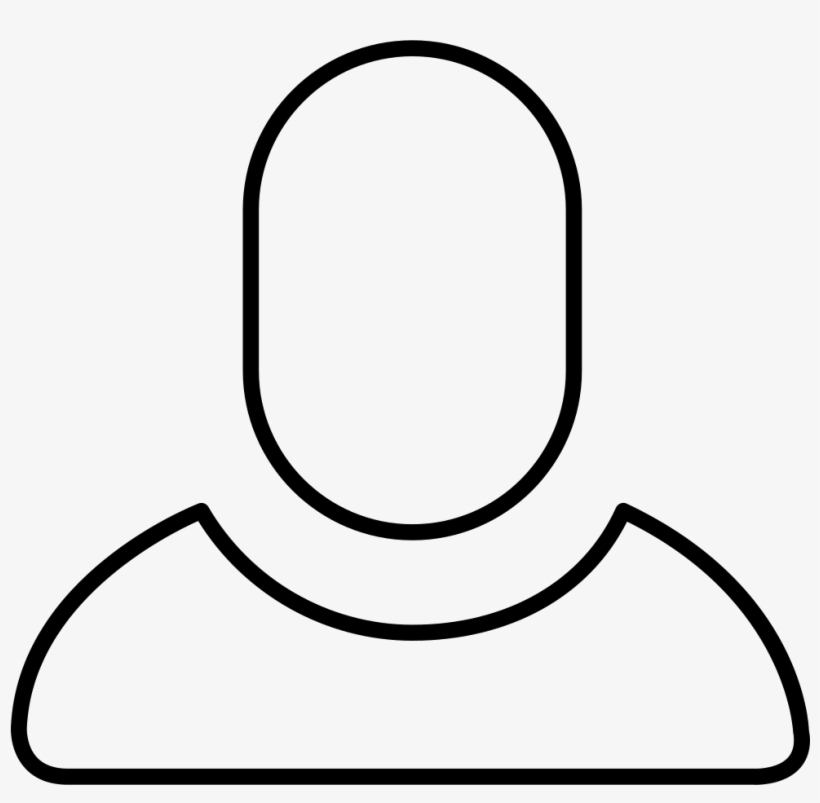 Person Outline Svg Icon Free Download - Portable Network Graphics, transparent png #3847028