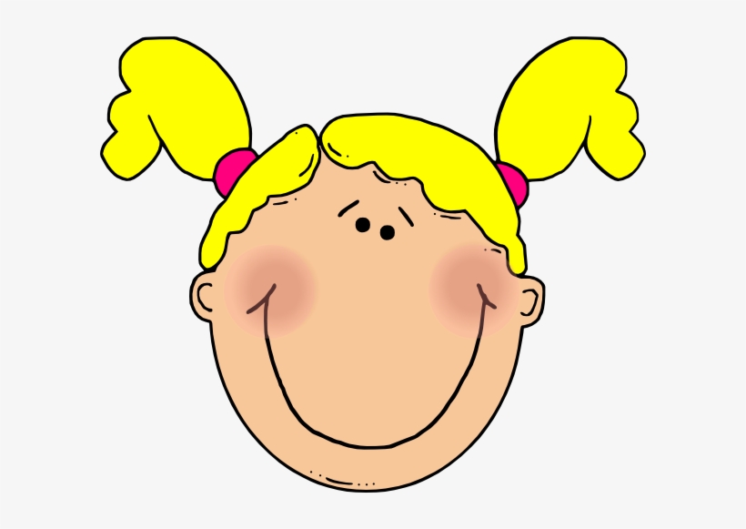 Young Girl - Happy Blonde Girl Clip Art, transparent png #3847103