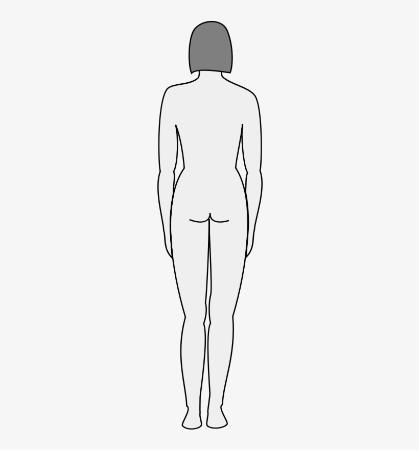 Female Body Silhouette - Standing, transparent png #3847176