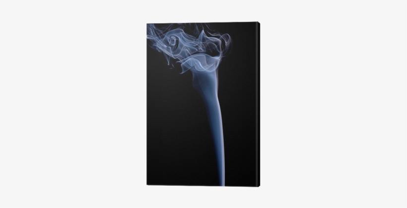 Smoke Or Steam Rising Against A Black Background Canvas - Canvas, transparent png #3847446