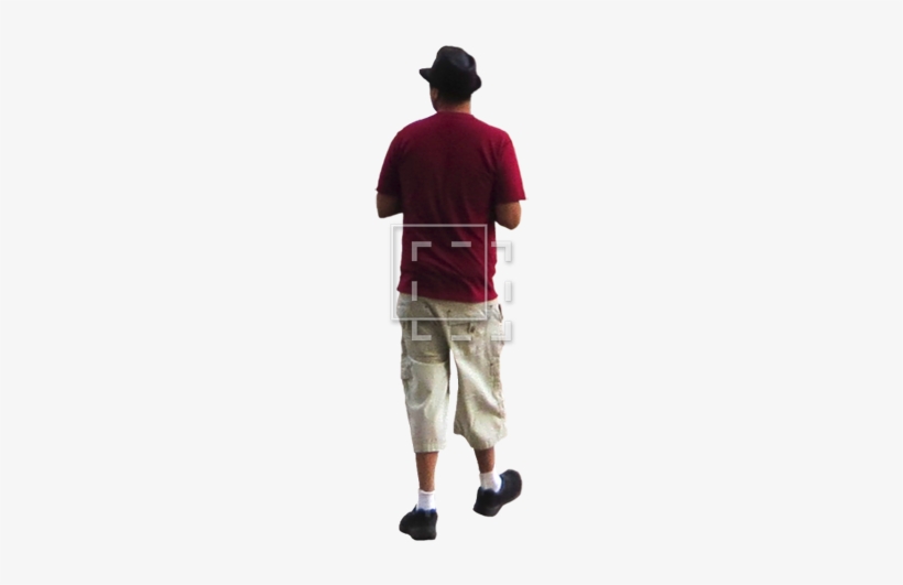 Man Walking Away Backpack - Man, transparent png #3847648