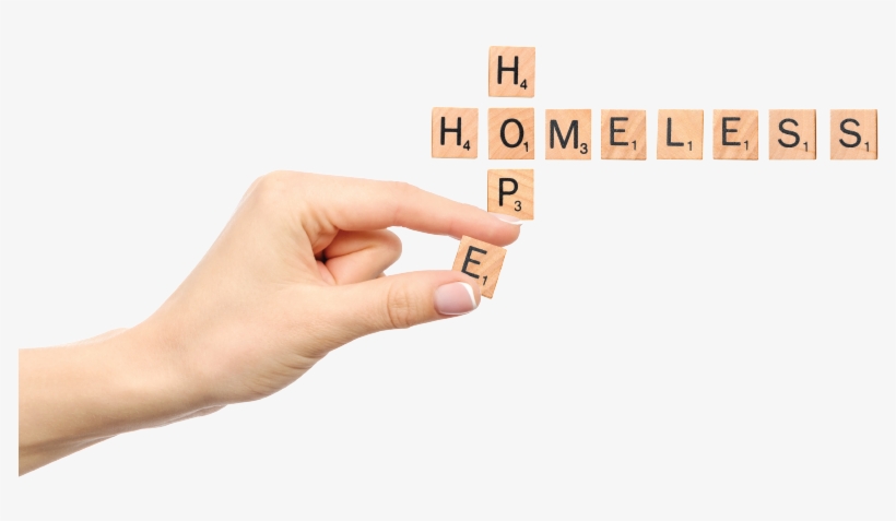 A Hand Placing Wooden Scrabble Letters To Form The - Scrabble, transparent png #3848003